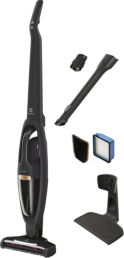 Electrolux WellQ7 Cordless 2-in-1 Vacuum with High Suction Power and 5-Step Filtration System 50-Minute Run Time 2 Power Modes Granite Gray