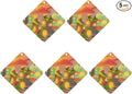 5PCS Car Air Freshener Hanging Personalized Double Sided Sunny Forest Car Fresheners Long Lasting New Cars Scents Cute Automotive Freshies for Closets Drawers (tea)