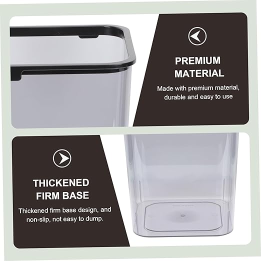 Happyyami Square Wastebasket Hidden Trash Can Decorative Trash Bin Garbage Container Waste Basket