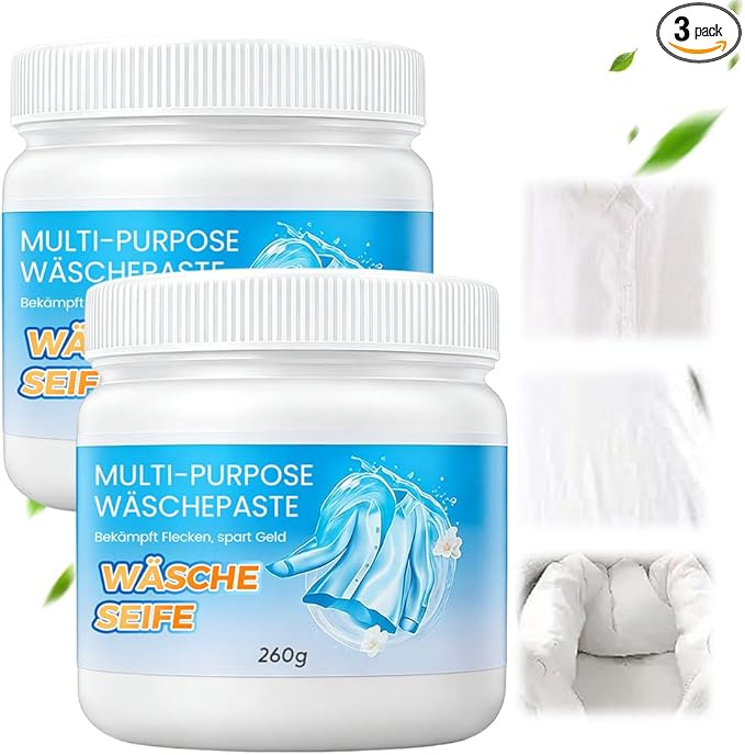 Multi-Purpose Deep Cleaning Laundry Paste 2026 New Multi-functional Stain Remover for ClothesDeep Stain RemovalAll-Purpose Clothing Cleaning Cream (2PCS)