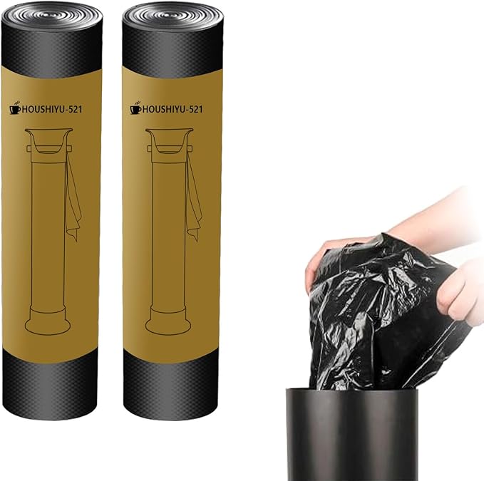 Trash Bags Large for Espresso Coffee Grounds Standing Knock Box 17L Commercial Garbage Bags for Floor Knock Box Coffee Shop Essentials 13.7''X35.8''2 Roll/50 pcs