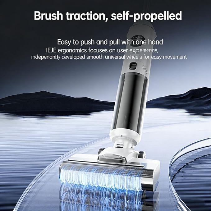 Vacuum Mop Wet/Dry Vacuum for Hard Floors Cordless Vacuum Cleaner with Fully Automatic Mopping Robot—Three-in-One