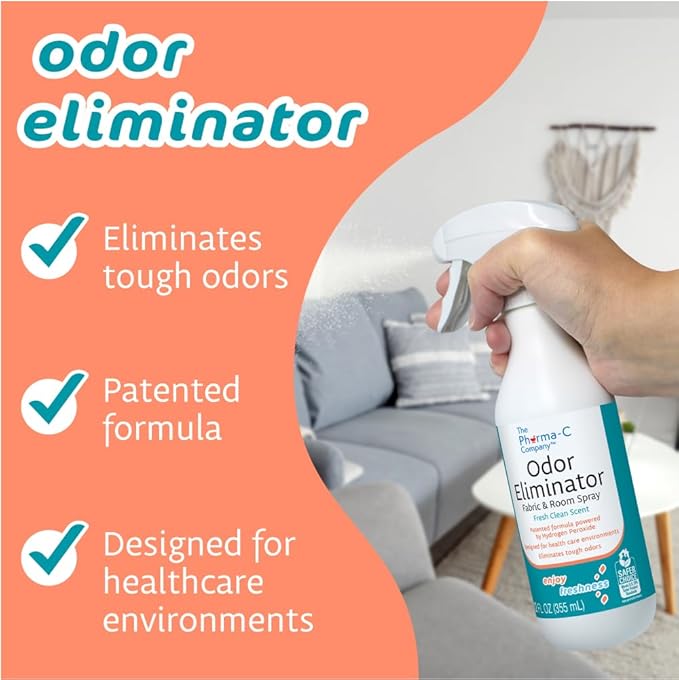The Pharma-C Company - Odor Eliminator [6-12oz Bottles] - Bulk Fabric &amp Room Spray -Extra Strength Multipurpose Air Freshener &amp Fabric Refresher- Neutralize Deodorize (Pack of 2)
