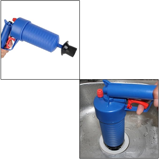 Dredge Pipe Pipe Plunger -Pipeline Clogged Remover Drain Cleaner Air Pump Pressure Unblocker Manual Sewer Sinks Basin