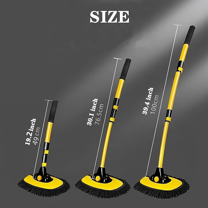 Upgrade Car Wash Brush Mop with Long HandleMicrofiber Mitt Car Cleaning Supplies Kit Car Wash Kit Tools Accessories