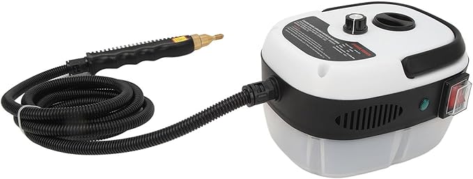 Srliya High Temperature High Pressure Steam Cleaner Handheld Multi Purpose Steam Cleaning Machine for Kitchen Grease Air Conditioner Bathroom Car Interior Home and Hotel Cleaning (White)