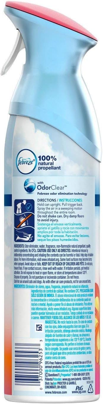 Febreze Air Freshener Spray - Gain Island Fresh - Net Wt. 8.8 OZ (250 g) Per Bottle - Pack of 3 Bottles