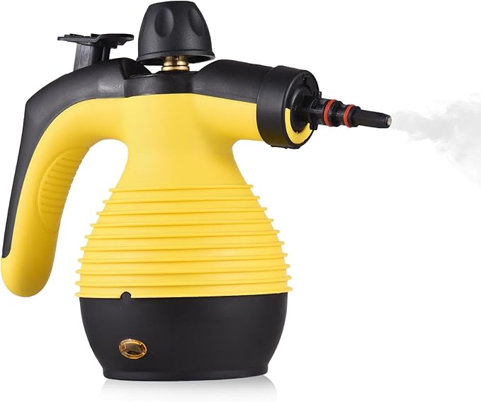 Steam Cleaner Handheld Portable Pressurized Steamer for Cleaning Multi-purpose Steamer with Several Accessories Deep Cleaning Steam Cleaner for Home Upholstery Grime Car Grout and Floor