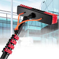 Outdoor Window Cleaner Brush Solar Panel Cleaning Tool Washing Tool Tall Window Glass Cleaning Poles Telescopic Water Fed Brush Window Washer Wand Aluminum Outdoor Cleaning Brush18FT/5.4M