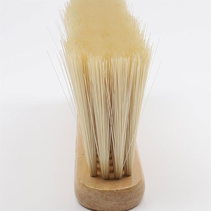 Whisk Broom Hand Held Hand Broom Wood Drafting Brush Soft Bristles Not Easy to Fall Off Bench