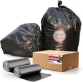 33 Gallon Trash Bags 50 Count Black Garbage bags Multi-purpose Trash Can Bin Liners for Home Commercial Outdoor Construction Industrial Janitorial Municipal Lawn Leaf