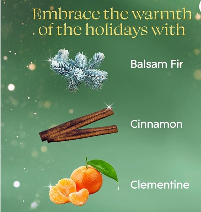 Automatic Spray Air Freshener Mixed Fall Scents 1 Holder + 3 Refills (Balsam and Spruce)