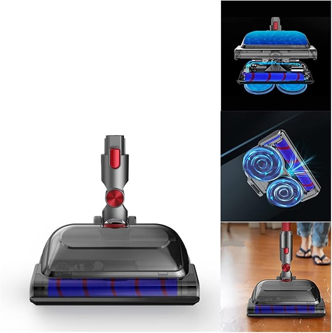 Compatible with Dyson Vacuum Cleaner Electric Cleaning Mop Head Accessories V7V8V10V11 Wet and Dry Brush Head