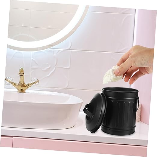 VILLCASE Creative Wastebasket Bucket Shaped Rubbish Bin Office and Home Storage