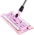 Mop Professional Flat Bottom Sweeper 360 Degree Rotating Aluminum Broom Frame Sturdy Stainless Steel Handle and 2 Microfibre Cloth Cushions