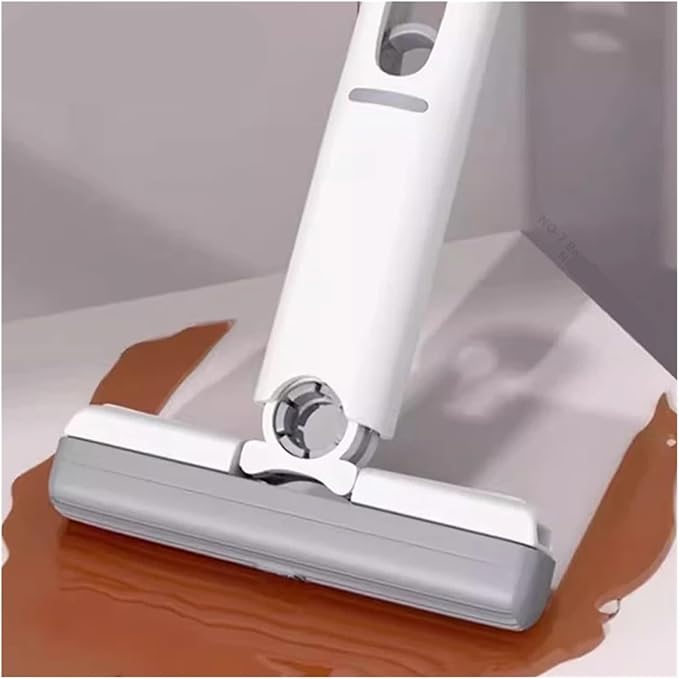 Mini Mop Self Squeeze Powerful Household Clean Tools No Hand Wash Absorbent for Bathroom Kitchen Desktop(2 Handle 3 Head)