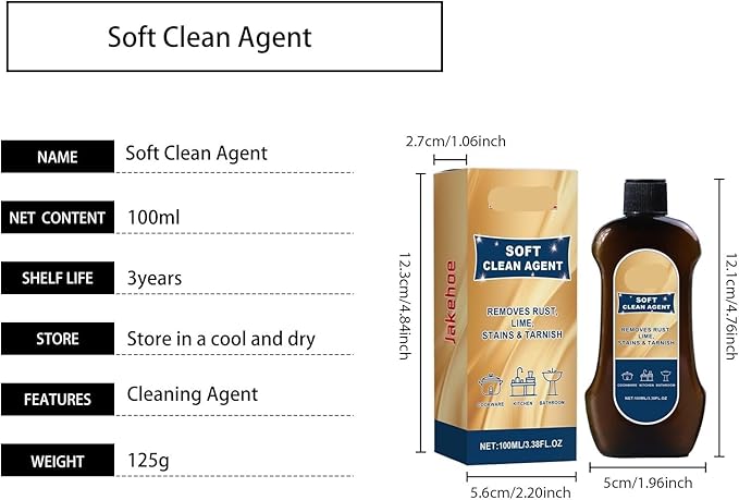 Multi-Purpose Cleaning Cream For Kitchen Bathroom &amp Floors - Removes Grease &amp Stains Gentle On Hands(3PCS)