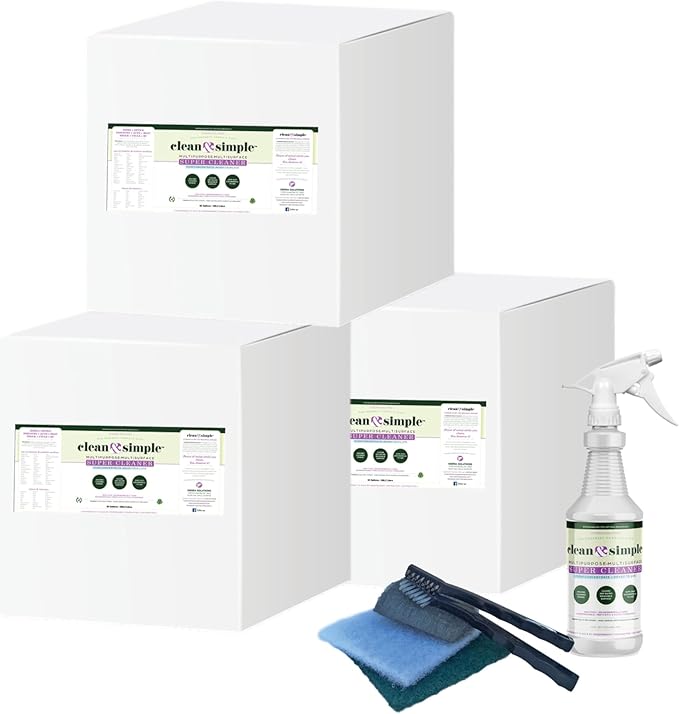 clean &amp simple™ SUPER CLEANER - Concentrated All-Purpose Multi-Surface Cleaner Non-Toxic Biodegradable