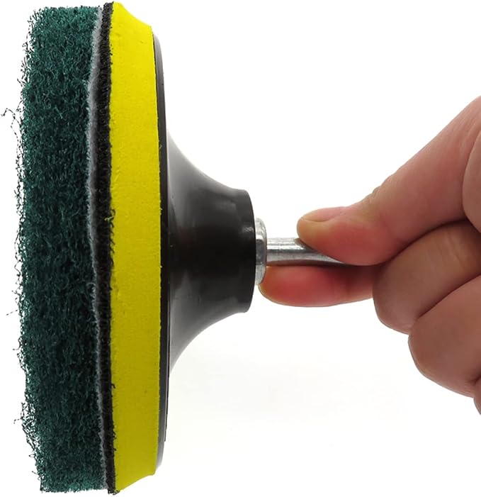 8pcs 4inch Electric Drill Brush Scrub Pads Grout Power Drills Scrubber Cleaning Brush Tub Cleaner Tools Kit