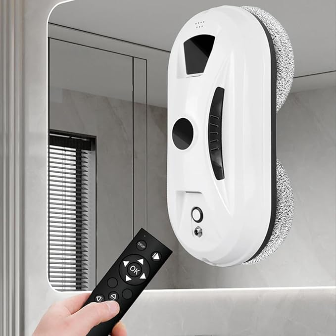 Automatic Smart Window Cleaning Robot Edge Detection Smart Spray &amp Streak-Free Shine Anti-Drop Protection for Effortless Cleaning Remote Control Traceless Cleaning of Glass