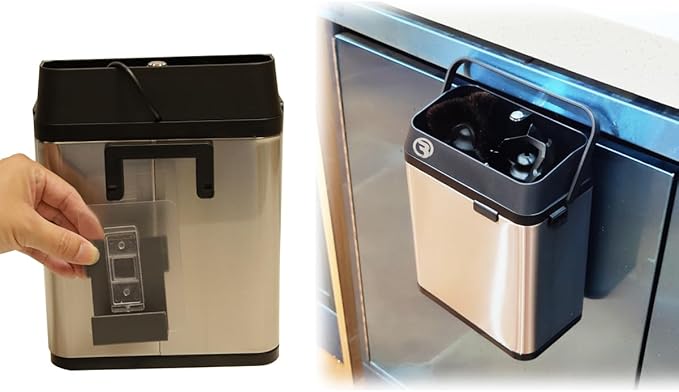 Electric Portafilter Cleaning Machine for 58mm - Knock Box Coffee Cleaner for Commercial &amp Home (Silver)