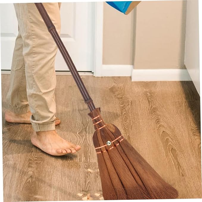 2pcs Mini Hand Broom Set Boys and Girls Cleaning Broom Natural Bristles for Boys and Girls Cleaning Tool Indoor Outdoor Use