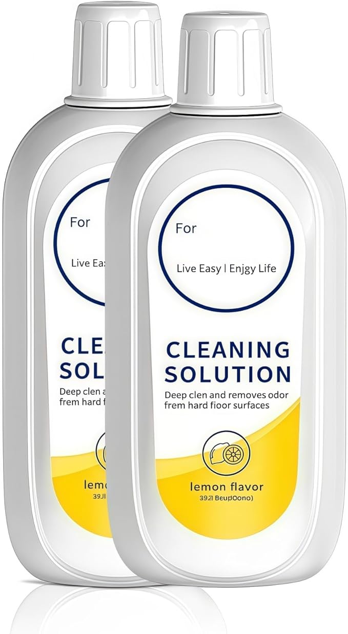 500mL Floor Cleaner. Compatible With Tineco FLOOR ONE S5 S3 IFLOOR3 IFLOOR2 IFLOOR SERIES. Natural Fresh Lemon Scented Floor Cleaning Machine Cleaning Liquid(500ml 2pc)