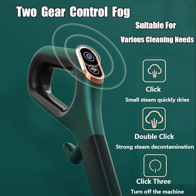 Steam Mop Hardwood Floor Steamer 500ml 1200w Handheld Steam Cleaner Steam Cleaner With 2 Steam Modes15s Fast Heat-Up For Carpet Tile Flooring Marble Cleaning Whole Home UseGreen