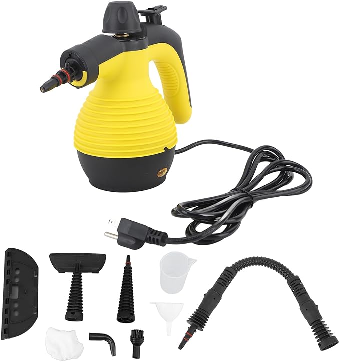 Handheld Steam Cleaner 900W to 1050W Multi Surface Steamer for Cleaning Multi Purpose Chemical Handheld Pressurized Steam Cleaner for Home Car Upholstery and More (US