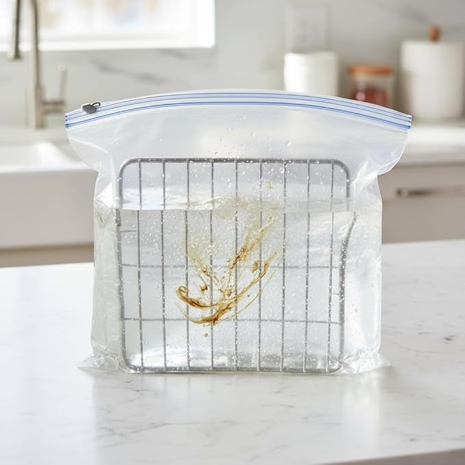 Oven Rack Cleaning Bags Oven Rack Cleaner Bags Heavy Duty No Scrub 5/10/15 Pack Reusable &amp Leak-Proof Environmental Friendly Suitable for Cleaning of Various Sizes (23.6 * 31 in10pcs)