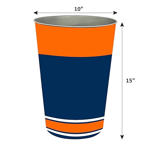 FANMATS NFL - New York Giants Wastebasket | Blue | 15x10.5x10.5 | Primary Logo Helmet &amp Wordmark