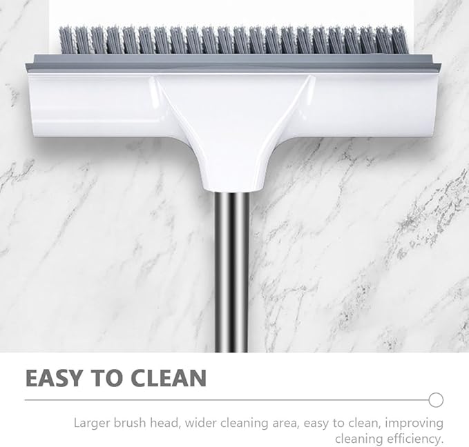 Grout Scrub Brush and Floor Scrubbing Brush with Stiff Bristles Dual-use Bathroom and Kitchen Cleaning Accessory for Tiles and Shower Floors
