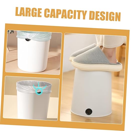 PRETYZOOM 2Pcs Small Trash Can Open Top Garbage Can for Bathroom Bedroom Kitchen Material Wide Application Wastebasket for Home and Office Compact Design