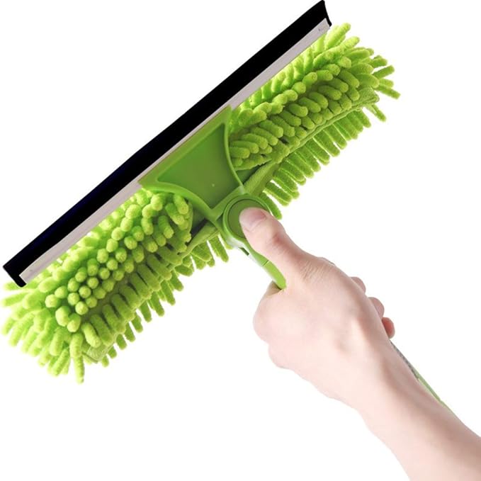 Magnetic Window Cleaner Bright Tools Telescoping High Window Cleaner Window Cleaning Equipment58-80cm Long Telescopic Pole Best for Long Reach Window