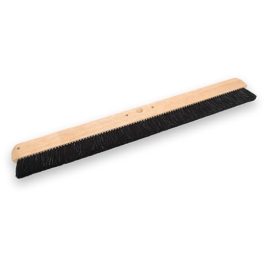 MARSHALLTOWN 48 Inch Wood Backed Concrete Broom Horsehair Bristles Made in The USA 6599