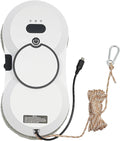 Window Cleaner Smart Glass Cleaning Machine Window Cleaning w/Remote Control 80W with a Safety Rope for Various Places with Smooth Surfaces (1PC White)