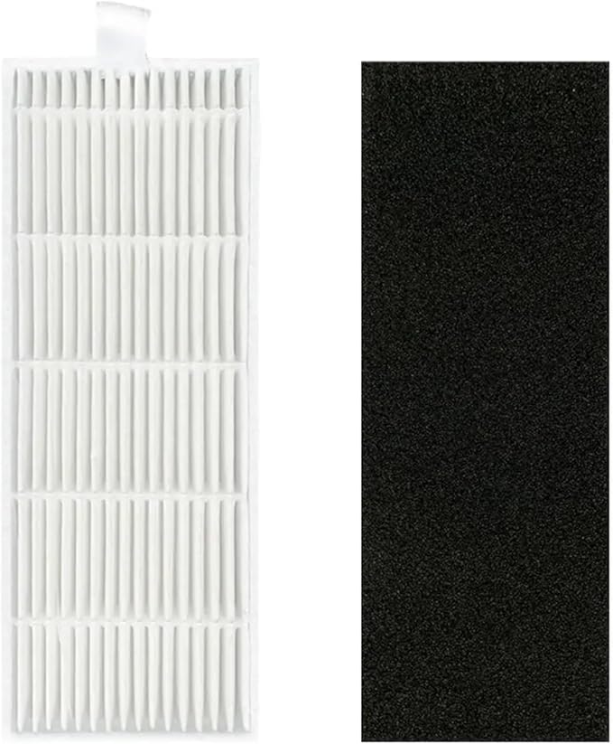 BeNtli Robot Vacuum Spare PartsMain Side BrushHepa FilterMop RagStrainer Brush CoverCompatible for GUTREND Style 220 / Compatible for Polaris PVCR 0735 (Color : 2Brush 4Filter)