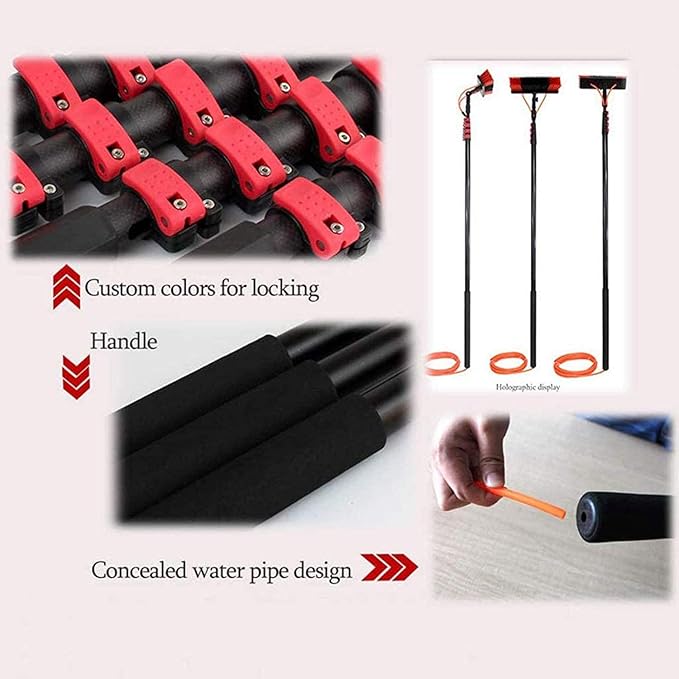 Window Cleaning PoleExtendable Cleaner Conservatory RoofWater Fed Telescopic BrushSuitable for Photovoltaic Panel CleaningTrucks Windows