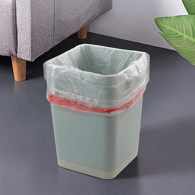Clear Drawstring Garbage Bags Kitchen Trash Bags 4 Rolls/240 Bags (3 gallon)