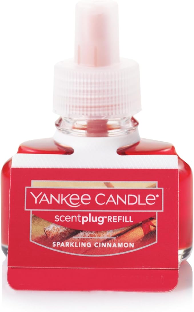 Yankee Candle ScentPlug Refill (2.5 Ounce (Pack of 4) Sparkling Cinnamon)