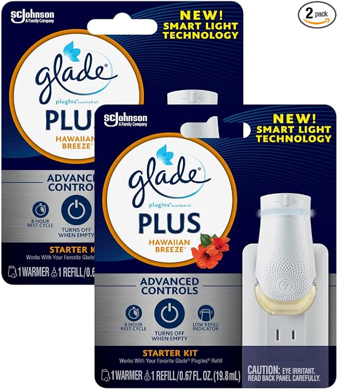 Glade Plugins Plus Warmer and Refill Hawaiian Breeze 0.67 OZ 1 CT (Pack - 2)