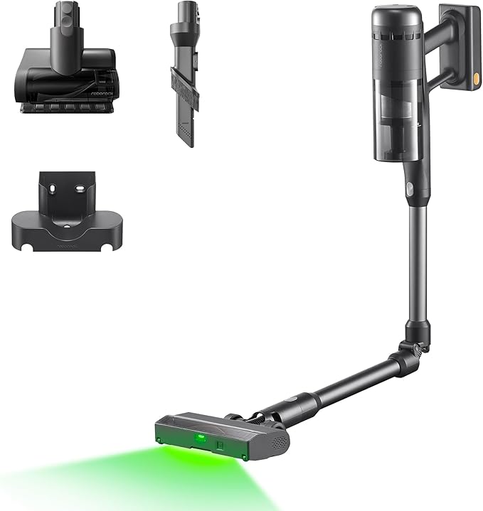 roborock H60 Ultra Cordless Stick Vacuum Cleaners Upgraded 210AW Suction Stick Vacuum with 90-Min Runtime 90° Bendable Tube LED Dust Detection Vacuum Cleaner for Carpets Hard Floors &amp Pet Hai