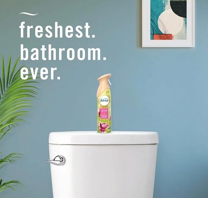 Febreeze Luxe Air Freshener Spray Morning Spring Showers Sunshine Magnolia Lily Blossom Scent Limited Edition 8.8 oz