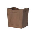 Bamboo Trash Can 4.5 Gallon Curved Design Multi-Use Bin for Bedroom Office Bathroom Kitchen Wastebasket for Paper &amp Towel Storage Natural Brown MCW30MA