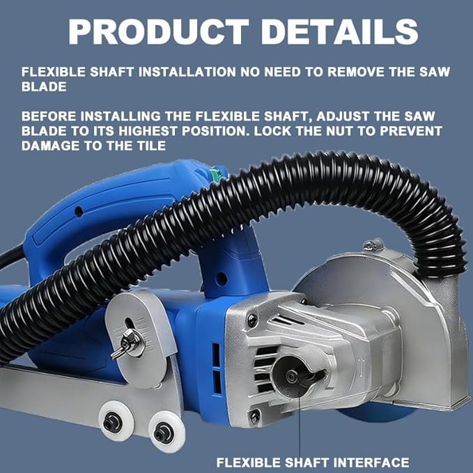 1200w Household Electric Tile Gaps Crevice Cleaning Machine Slotting Tool 9000r/Min Tile Joint Cleaner Tile Joint Cleaning Machine Duty Floor Cleaner A