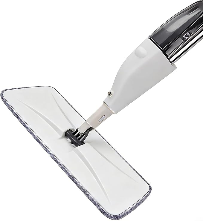 Mop with Spray – Cleaning Supplies with Refillable Bottle – Mops with Sprayer for Floor Cleaning | for Home Bedroom Living Room Apartment Office Wood Laminate Marble Floor