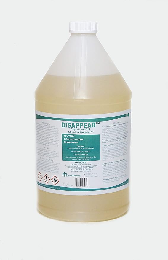 DISAPPEAR Organic Graffiti/Adhesive Remover (Gallon)