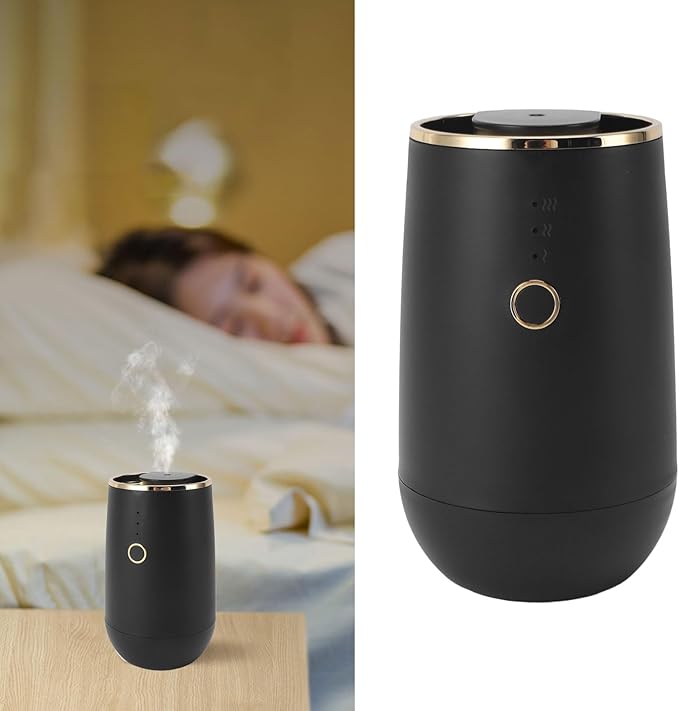 Smart Car Air Fresheners Desktop Aromatherapy Diffuser Mini Scent Air Machine for Home Room Cars Office (Black)