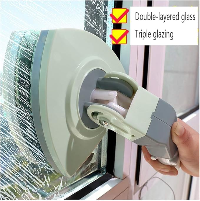 Magnetic Window Cleaner Double-Side Magnetic Glass Cleaner for Glass Windows &amp Doors Car Window Cleaner Adjustable Magnetic 15-35MmB with Retractable RodB with Retractable Rod