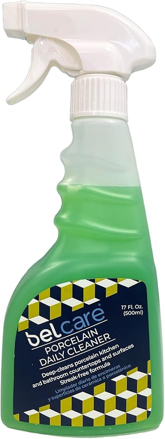 Porcelain Kitchen Countertop Cleaner &amp Bathroom Vanity Cleaner pH-Neutral Streak-Free Specially Formulated for Porcelain Surfaces – 17 fl oz